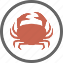 contain, contains, crab, crustacean, food, label, shellfish