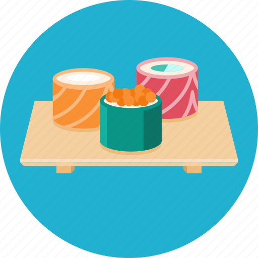 Food, sushi, japanese food, rolls icon - Download on Iconfinder