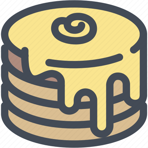 Butter, food, pancake stack, pancakes, syrup icon - Download on Iconfinder