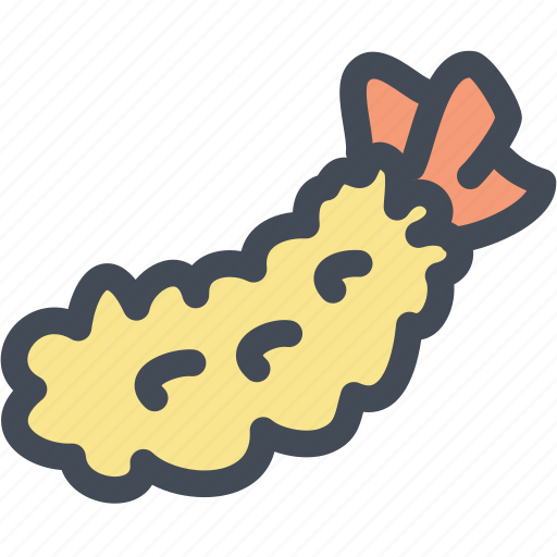 Food, japan food, shrimp, tempura, tempura shrimp icon - Download on Iconfinder