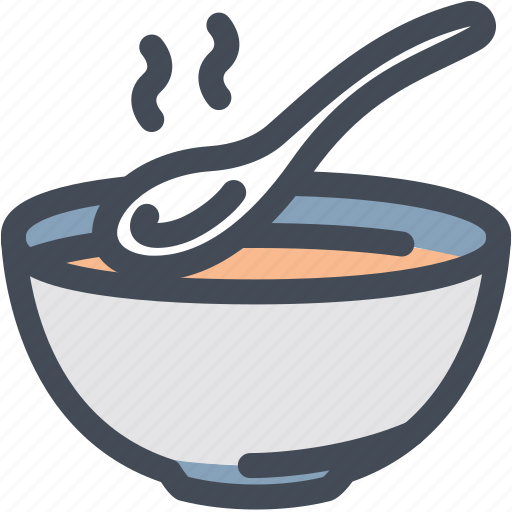 Bowl, food, soup, soup bowl, spoon icon - Download on Iconfinder