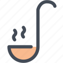 dipper, food, ladle, small spoon, spoon, tool 