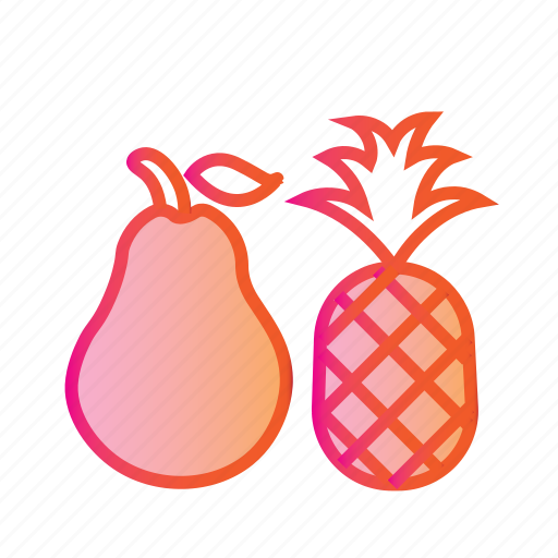 Dessert, diet, food, fresh fruit, healthy food, pear, pineapple icon - Download on Iconfinder