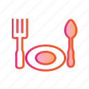 dinner set, fork, fork and spoon, meal, restaurant, spoo 