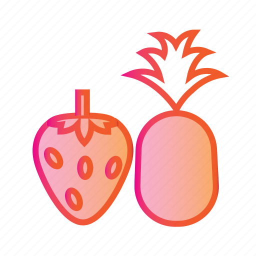 Berries, berry fruit, food, healthy food, pineapple, strawberry, strawberry and pineapple icon - Download on Iconfinder