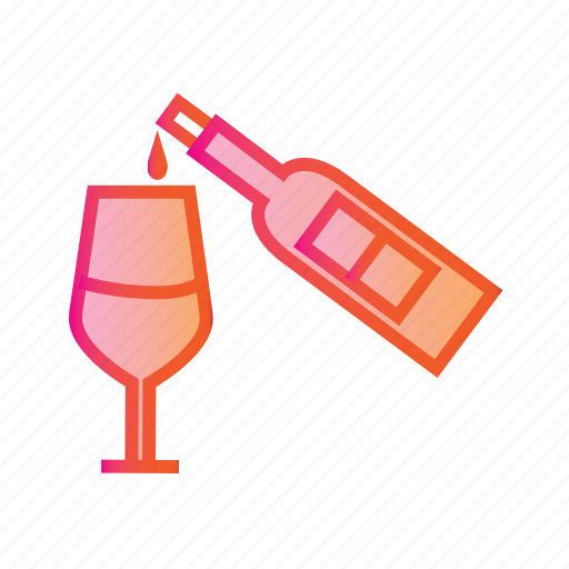 Alcohol, beverage, bottle and glass, drink, glass, juice, wine icon - Download on Iconfinder