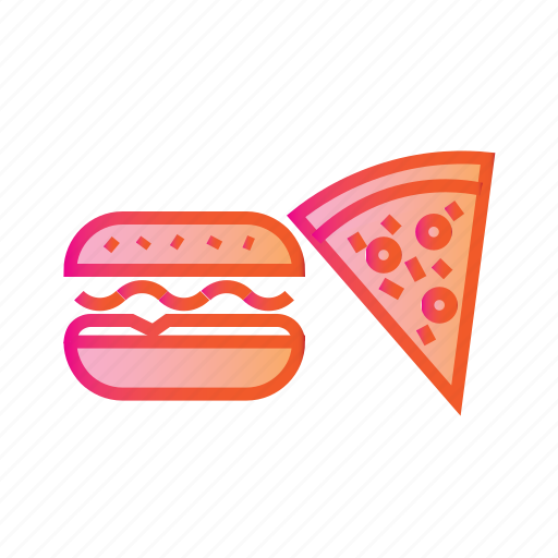 Burger and pizza, combo, eating, food, hamburger, junk food icon - Download on Iconfinder