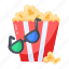 popcorn bucket, popcorn pack, cinema popcorn, cinema snacks, movie snacks 