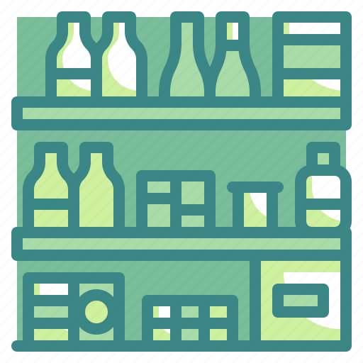 Drink, food, shelves, shelving, supermarket icon - Download on Iconfinder