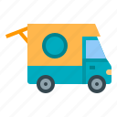 camper, van, caravan, trailer, street, food, truck 