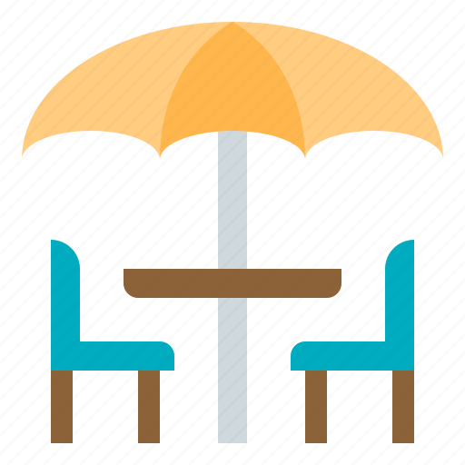 Terrace, cafe, bistro, chairs, street, food, truck icon - Download on Iconfinder
