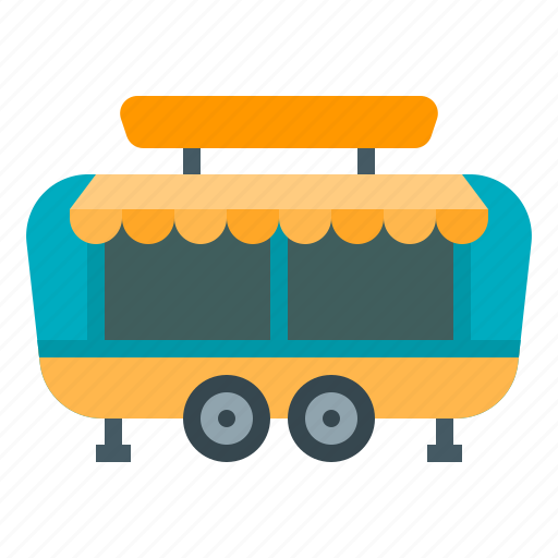 Trailer, camper, van, bistro, street, food, truck icon - Download on Iconfinder