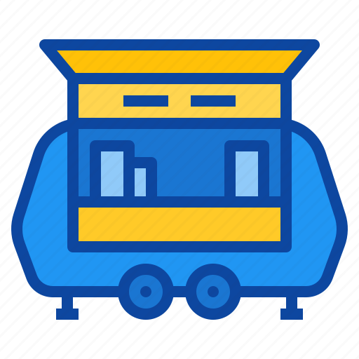 Camper, trailer, shop, bistro, street, food, truck icon - Download on Iconfinder