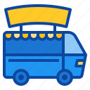 van, vehicle, delivery, shop, street, food, truck