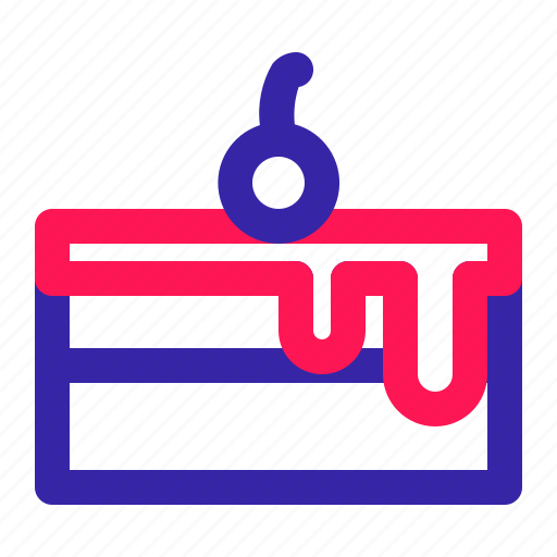 Birthday, cake, dessert, eat, food, junk icon - Download on Iconfinder