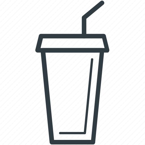 Cold coffee, disposable cup, juice cup, paper cup, smoothie cup icon - Download on Iconfinder