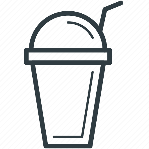 Disposable cup, juice cup, paper cup, smoothie cup, straw cup icon - Download on Iconfinder