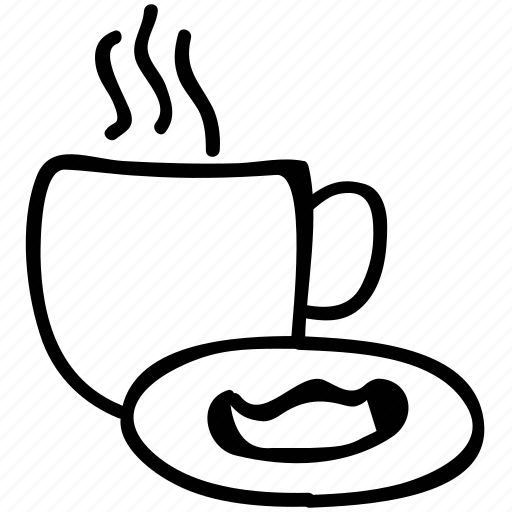 Cup of tea, hot tea, tea, tea with cookie icon - Download on Iconfinder