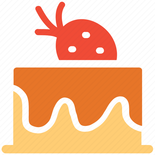 Cake, dessert, fresh cake, strawberry cake icon - Download on Iconfinder