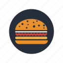 burger, food, eating, fast, meal