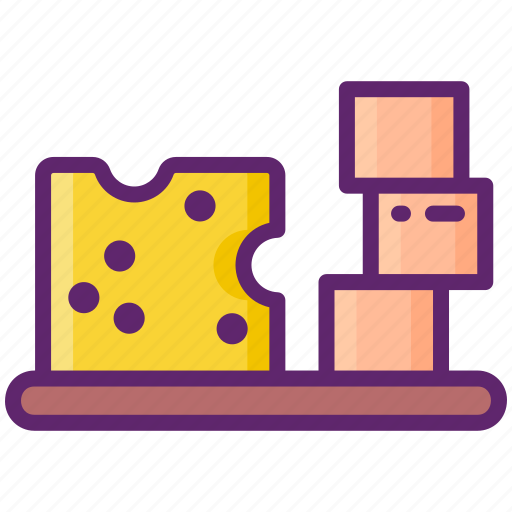 Cheese, butter, platter, and icon - Download on Iconfinder