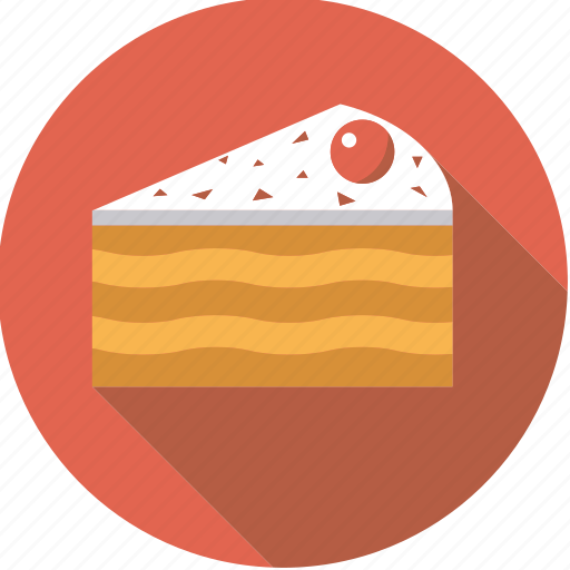 Cake, cherry, food, foodix, icing, pastry, sweet icon - Download on Iconfinder