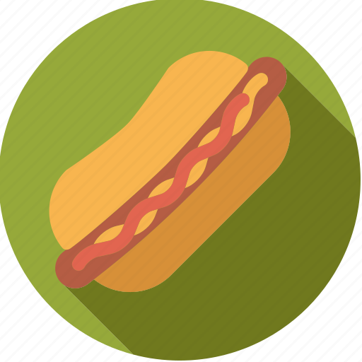 Bun, fast food, food, foodix, hotdog, junk food, sausage icon - Download on Iconfinder