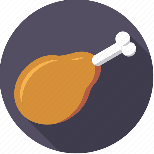Chicken, foodix, leg, meat, poultry, roast, turkey icon - Download on Iconfinder