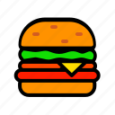 burger, food, fast food, hamburger