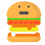 burger, cheeseburger, eat, meat 