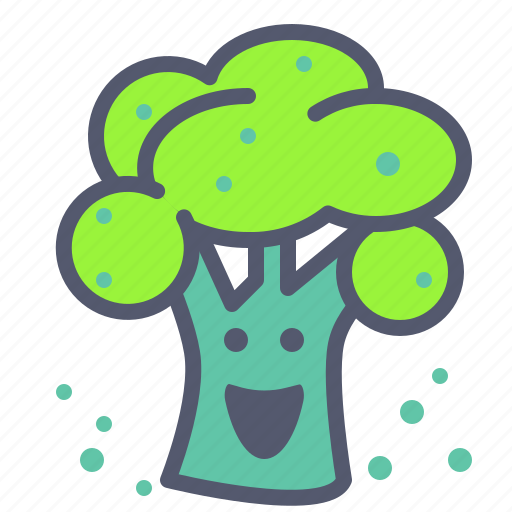Broccolli, laugh, vegetable, veggie icon - Download on Iconfinder