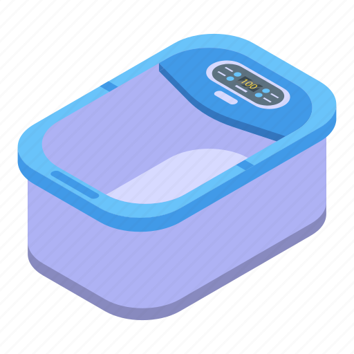 Salon, foot, bath, isometric icon - Download on Iconfinder