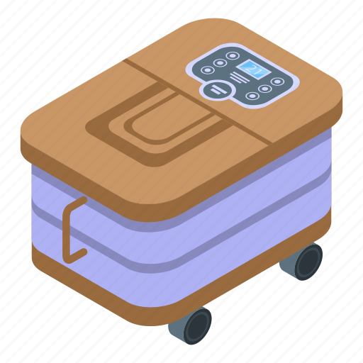 Modern, tool, foot, bath, isometric icon - Download on Iconfinder