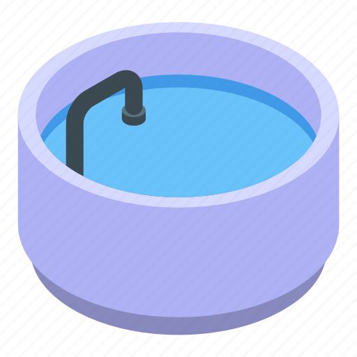 Foot, bath, tub, isometric icon - Download on Iconfinder