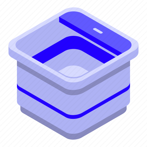 Pedicure, foot, bath, isometric icon - Download on Iconfinder