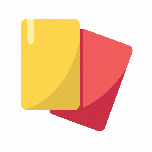 Card, football, foul, penalty, red, yellow icon - Download on Iconfinder