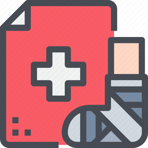 Bandage, injury, leg, medical icon - Download on Iconfinder