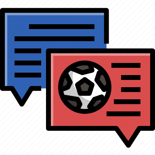 Chat, communication, football, message, soccer, talk icon - Download on Iconfinder