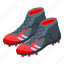 soccer, cleats, isometric 