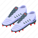 pair, football, boots, isometric