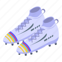 football, boots, shoes, isometric