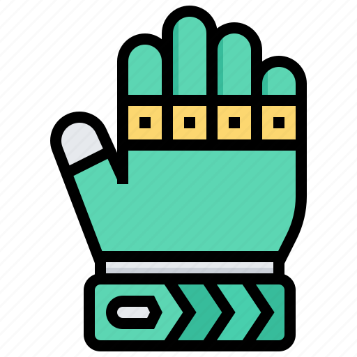 Football, gloves, goalkeeper, hand, protection icon - Download on Iconfinder