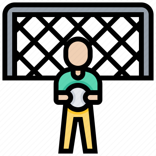 Football, goalkeeper, match, player, save icon - Download on Iconfinder