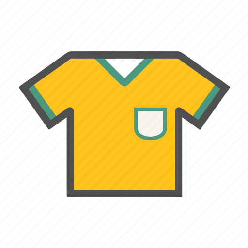 Brazil, football, jersey, soccer, sports, tshirt, world icon - Download on Iconfinder