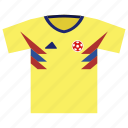 colombia, football, kit, soccer