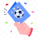 soccer card, football card, game card, sports, invitation card