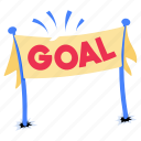 banner, goal, game, sports, football goal