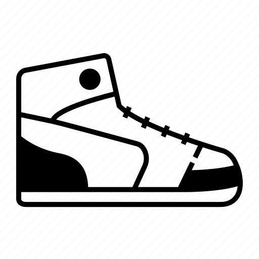 Basketball, foot wears, high, high sneakers, shoes, sneakers, sneakers001 icon - Download on Iconfinder