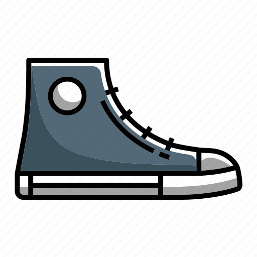 Basketball, foot wears, high, high sneakers, shoes, sneakers, sneakers002 icon - Download on Iconfinder