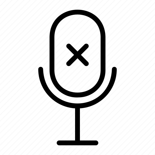 No, microphone, noise, sound, mic, off, voice icon - Download on Iconfinder